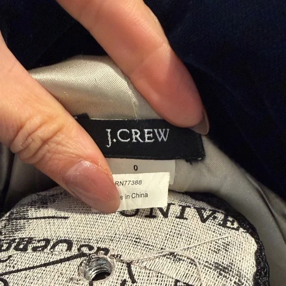 J. Crew Navy Velvet Women's Blazer - Picture 2 of 11